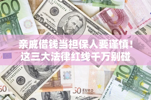 北京亲戚借钱当担保人要谨慎！这三大法律红线千万别碰