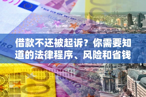 北京借款不还被起诉？你需要知道的法律程序、风险和省钱技巧