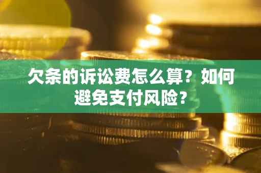 北京欠条的诉讼费怎么算？如何避免支付风险？